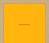 Swans "leaving meaning." 2CD
