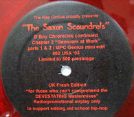 The Saxon Scoundrels "Chapter 2 (Geniuses At Work)" 12"