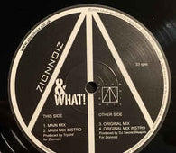 ZionNoiz "& What!" 12" - new sound dimensions