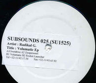 Radical G "Volumatic EP" 12" - new sound dimensions