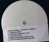 Antonio Ocasio "Fabulous" 12" - new sound dimensions
