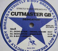 Cutmaster GB "Dedication" 12" - new sound dimensions