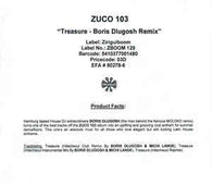 Zuco 103 "Treasure (Boris Dlugosch & Michi Lange Remixes)" 12" - new sound dimensions